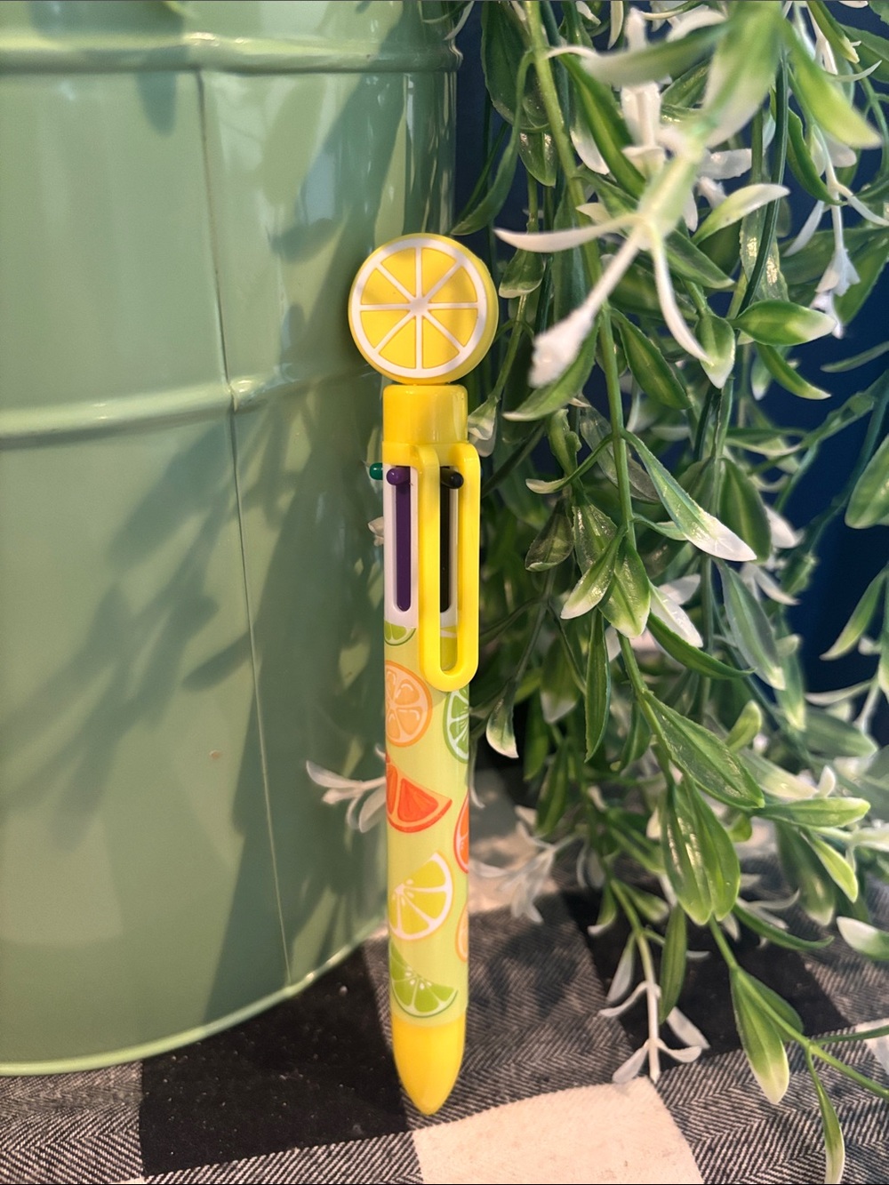 Scented Lemon Multi-Color Novelty Ballpoint Pen